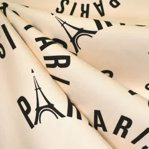 Paris Organic Cotton Blend Sweatshirt Fleece Cream